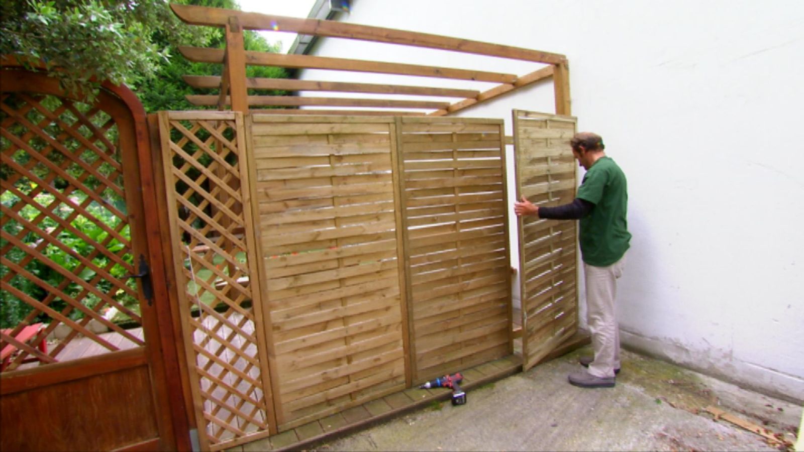 Adaptar rejilla de madera