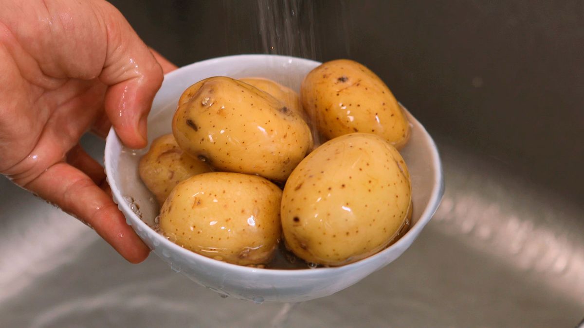 Papas arrugadas   Paso 1