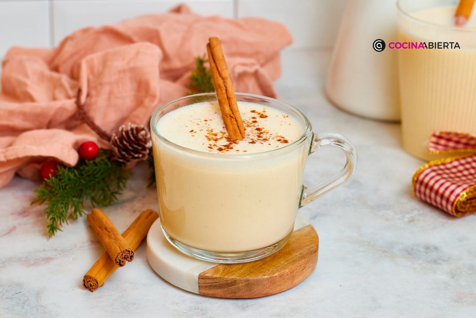Una bebida navideña clásica y cremosa