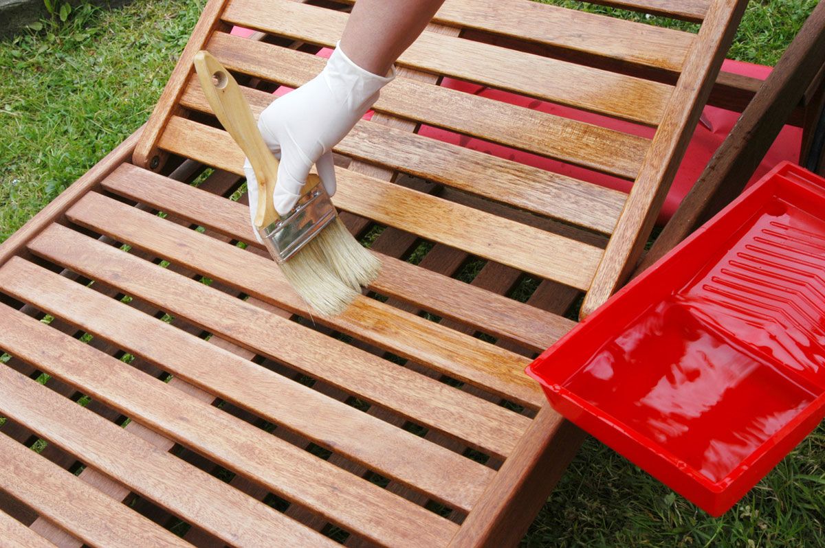 Mantenimiento de una tumbona de madera de teca paso 4