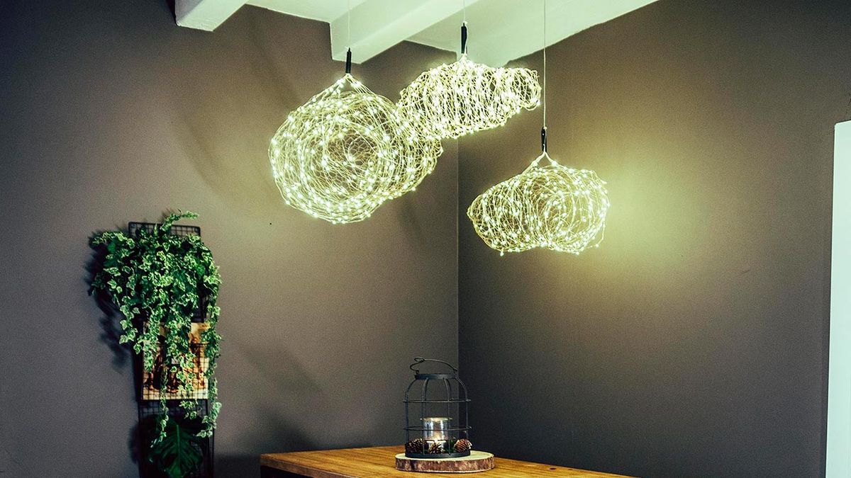 Como hacer una lámpara con forma de nube