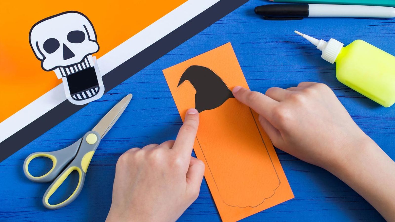 calabaza terrorífica papel paso 2