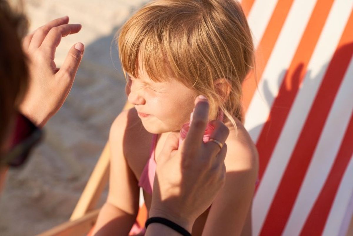 Protector solar para el cabello