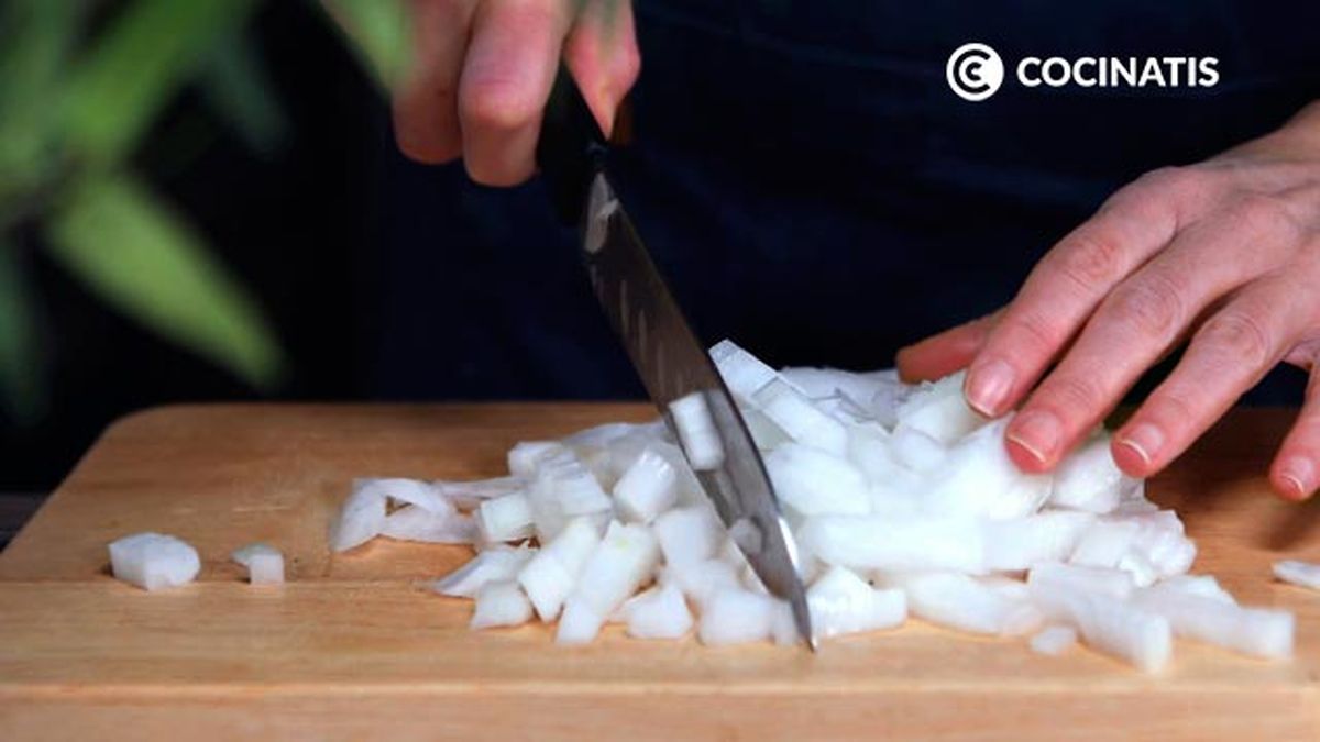 Receta de arroz con salmón  paso 2