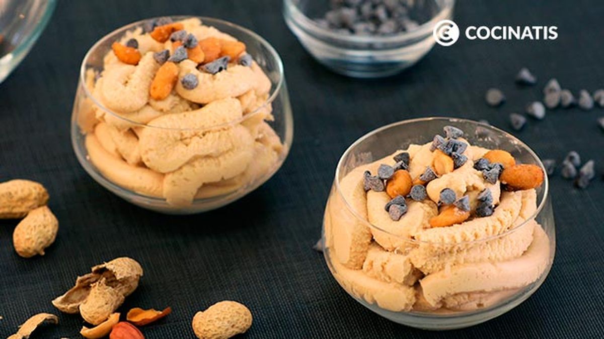 Receta de mousse de cacahuete o manÃ­  paso 7