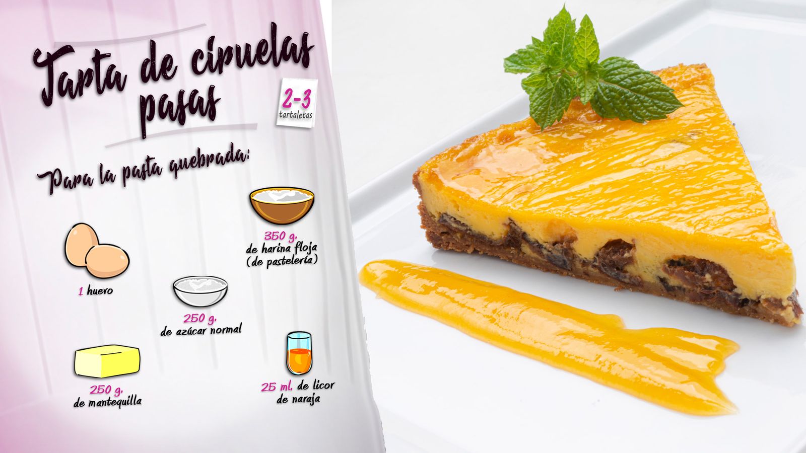 KARL66310320 receta de tarta de ciruelas pasas ingredientes masa quebrasa