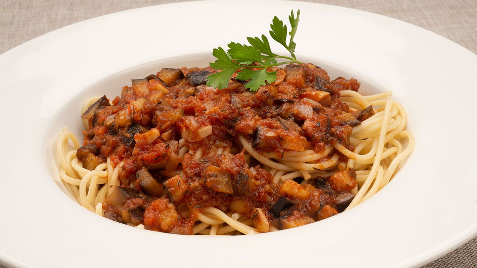 espaguetis con berenjenas xl