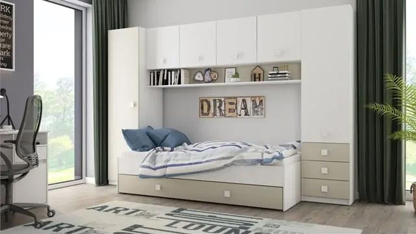dormitorio preadolescente maisons conforama