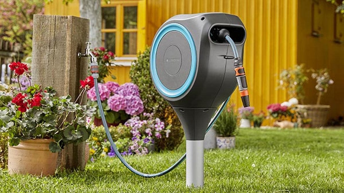 gardena portamangueras de piqueta xl