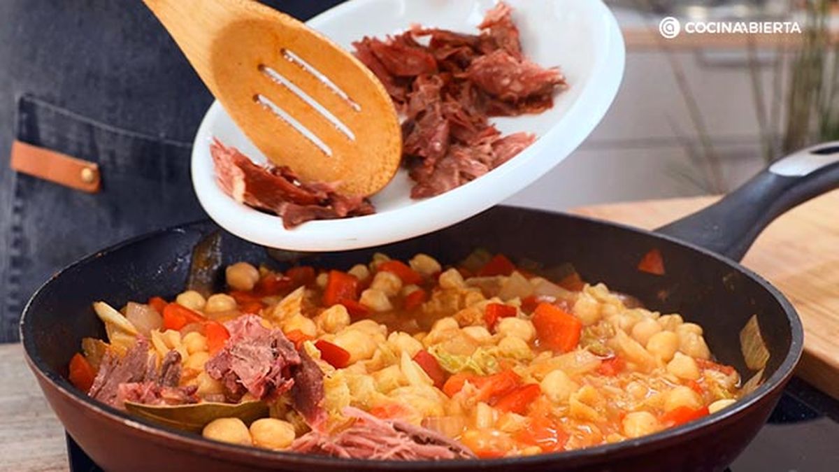 CTIS0933 receta garbanzos pato confitado paso 5