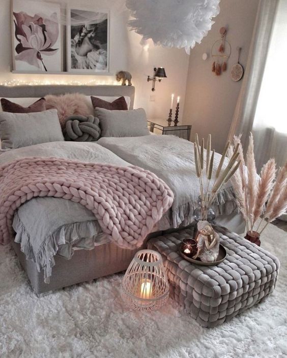 cama con cojines con textura 2