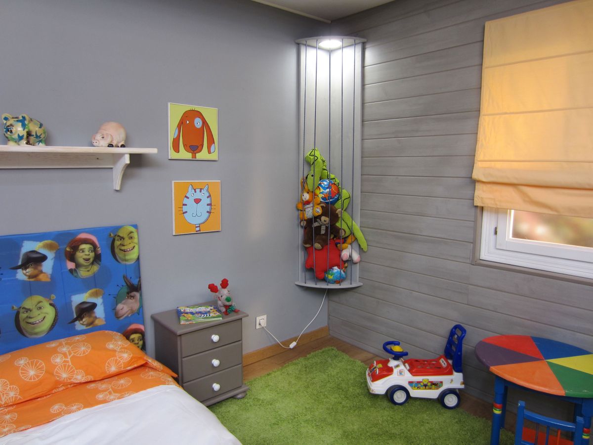 Mueble rinconero para guardar juguetes