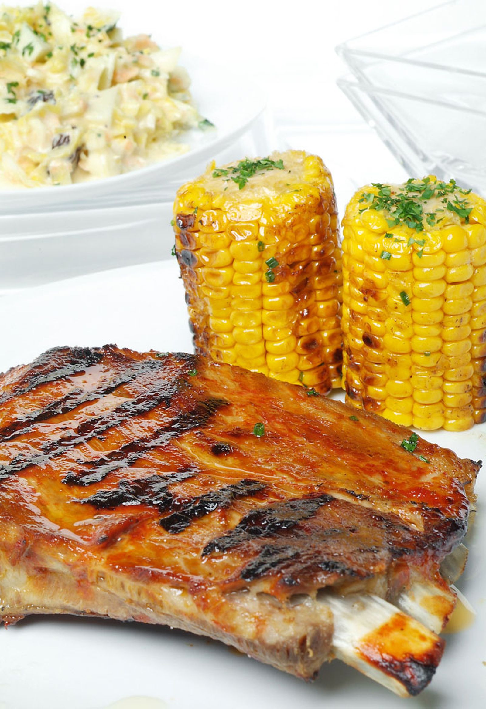 Costillas de cerdo al estilo americano