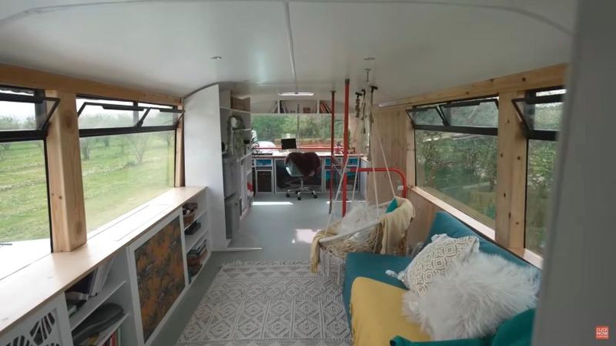 La segunda planta del autobús