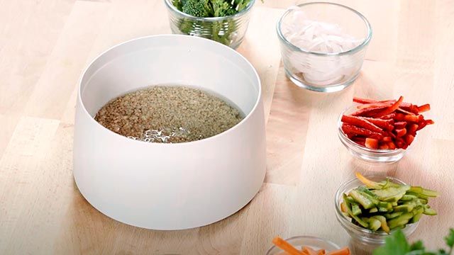 Recetas Lékué fáciles y saludables (al microondas)  Quick Quinoa & Rice Cooker