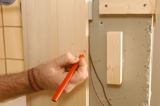 Forrar una columna con un friso de madera paso 8