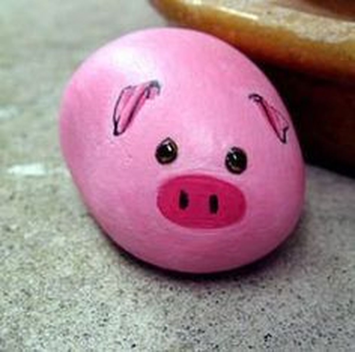 piedras pintadas jardin cerdito pinterest prudent penny pincher