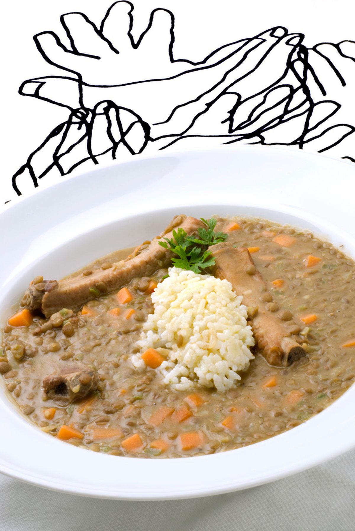 lentejas costilla xl