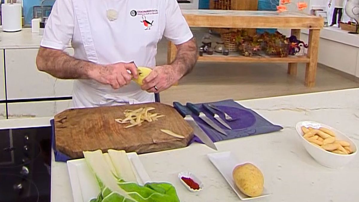 KARL6694 Cocido de acelgas con pringa potaje andaluz receta karlos arguinano paso3