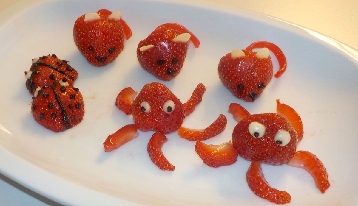 animales frutas