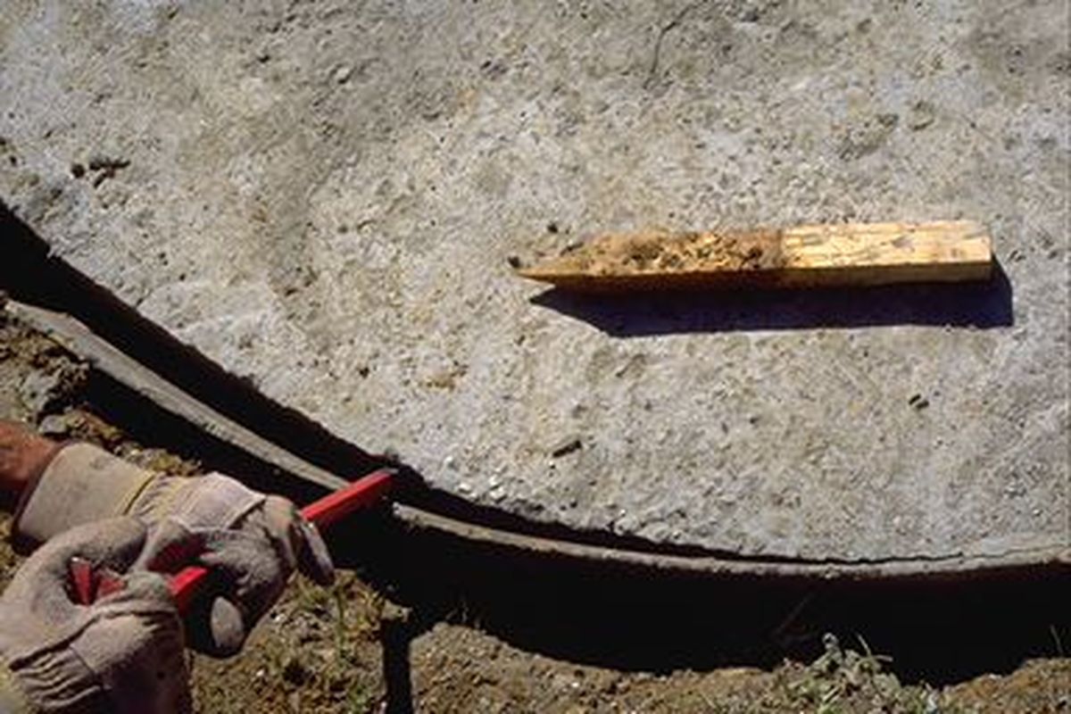 Solera circular de hormigón paso 10