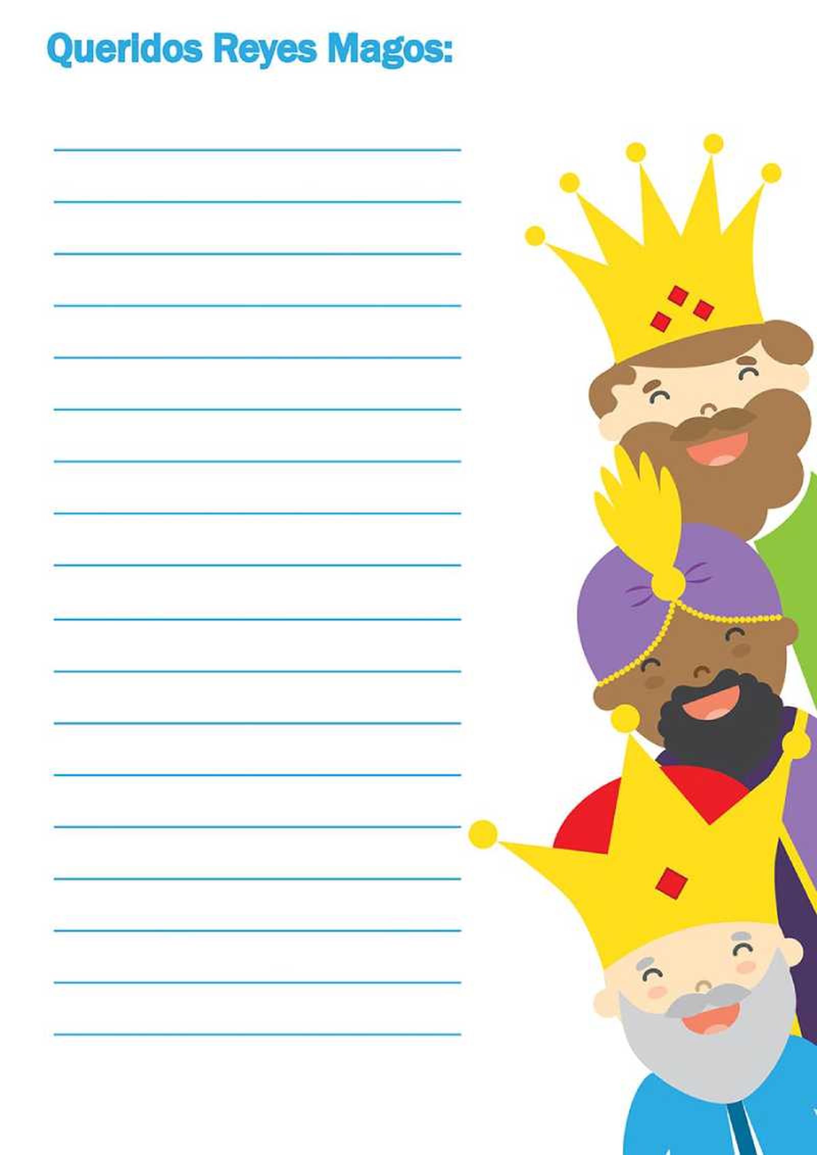Carta a los Reyes Magos (modelo 6).