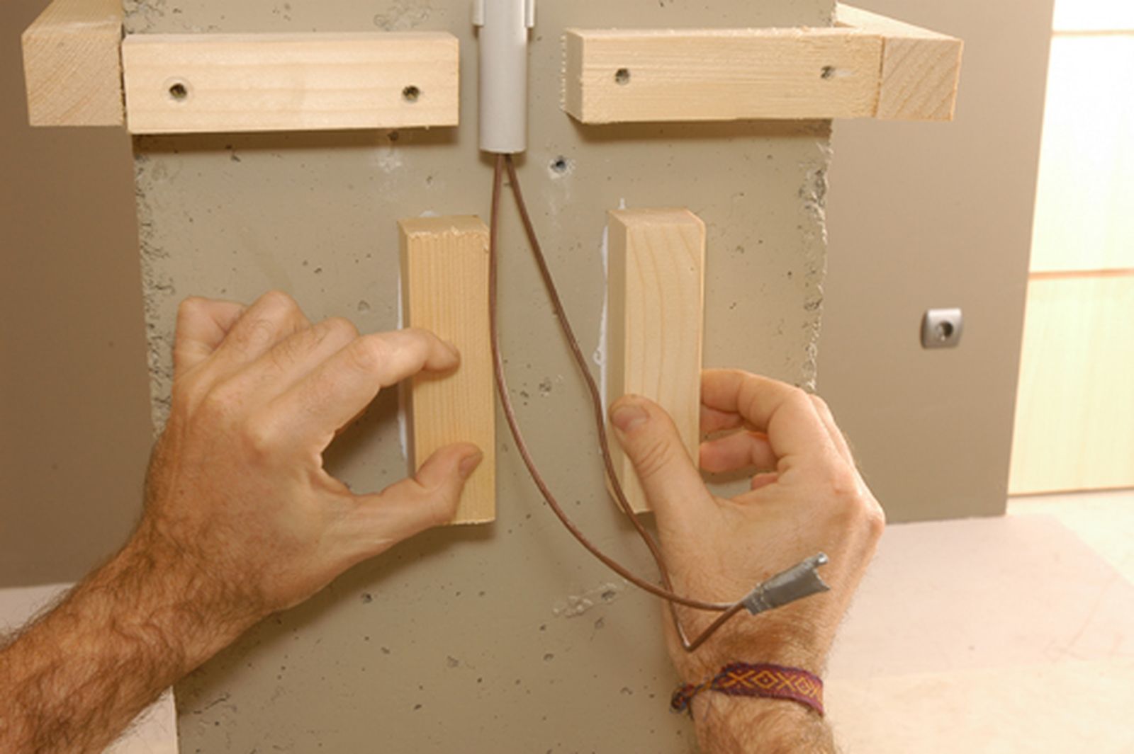 Forrar una columna con un friso de madera paso 3