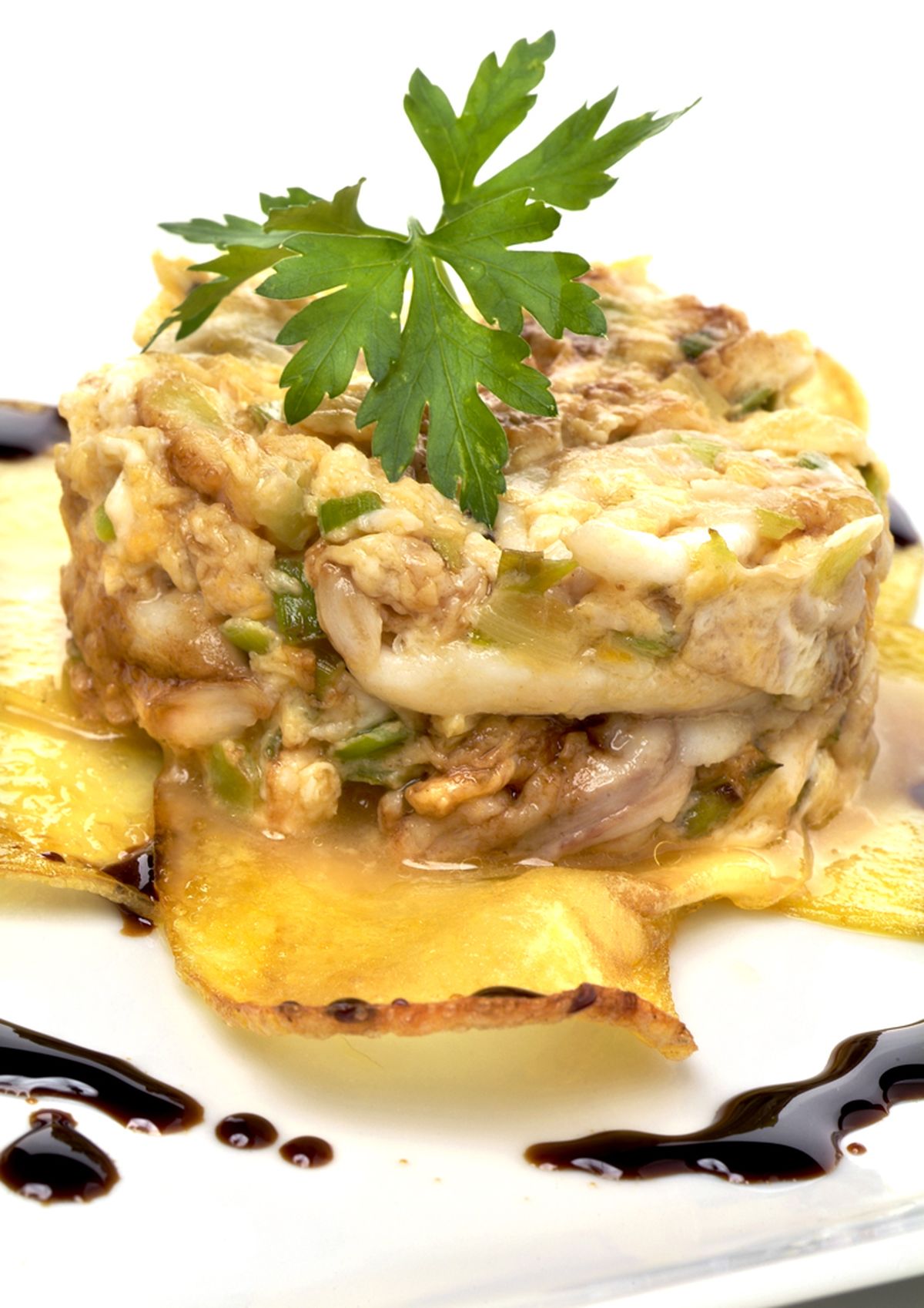 revuelto de raya con salsa de vinagre xl