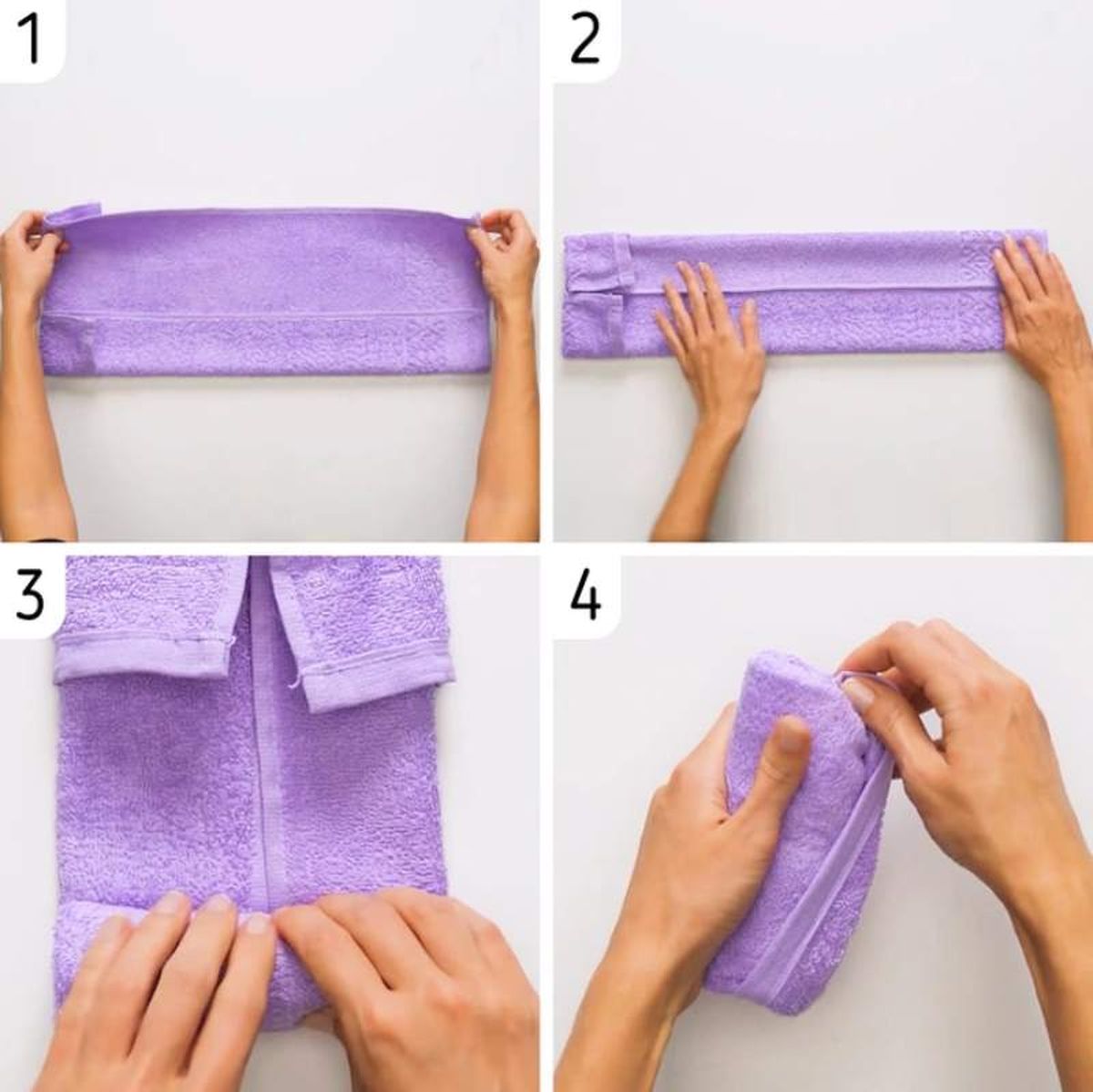 Doblado de toallas en rollo / Imagen: Genial.guru