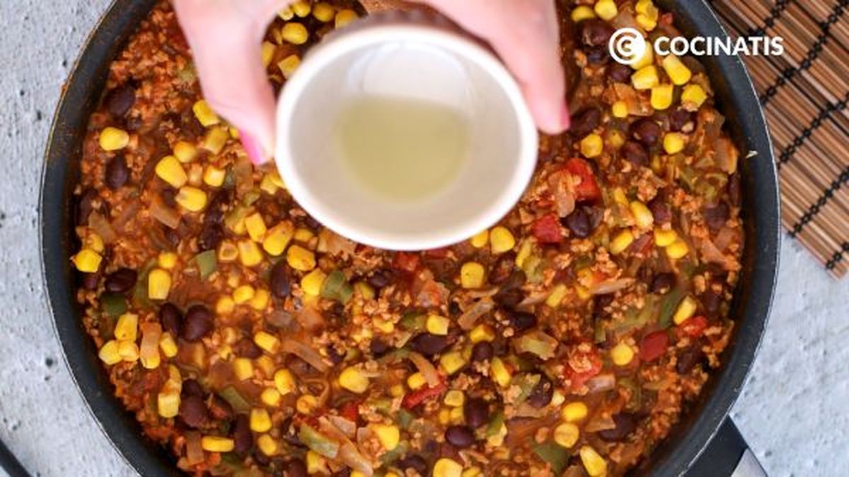 receta chili vegano paso 5