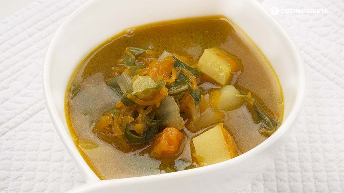 sopa de acelgas calabaza al curry karlos arguinano KARL68190321