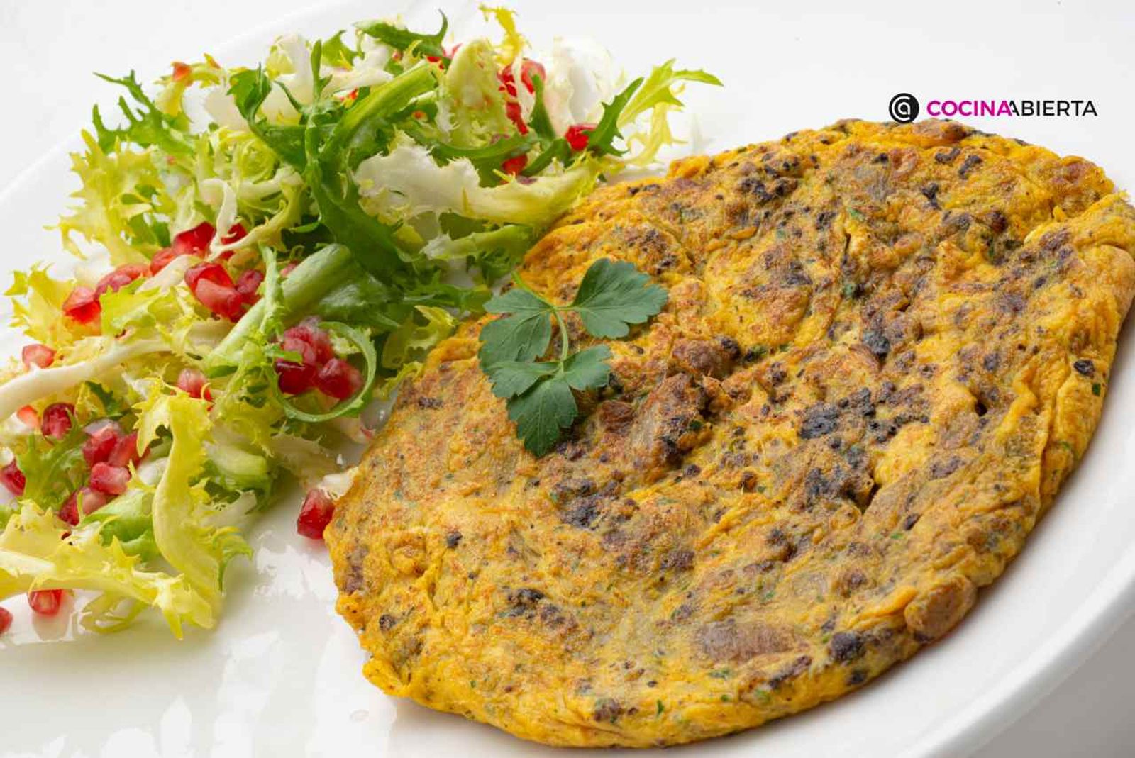 Una tortilla jugosa y fácil de hacer en casa