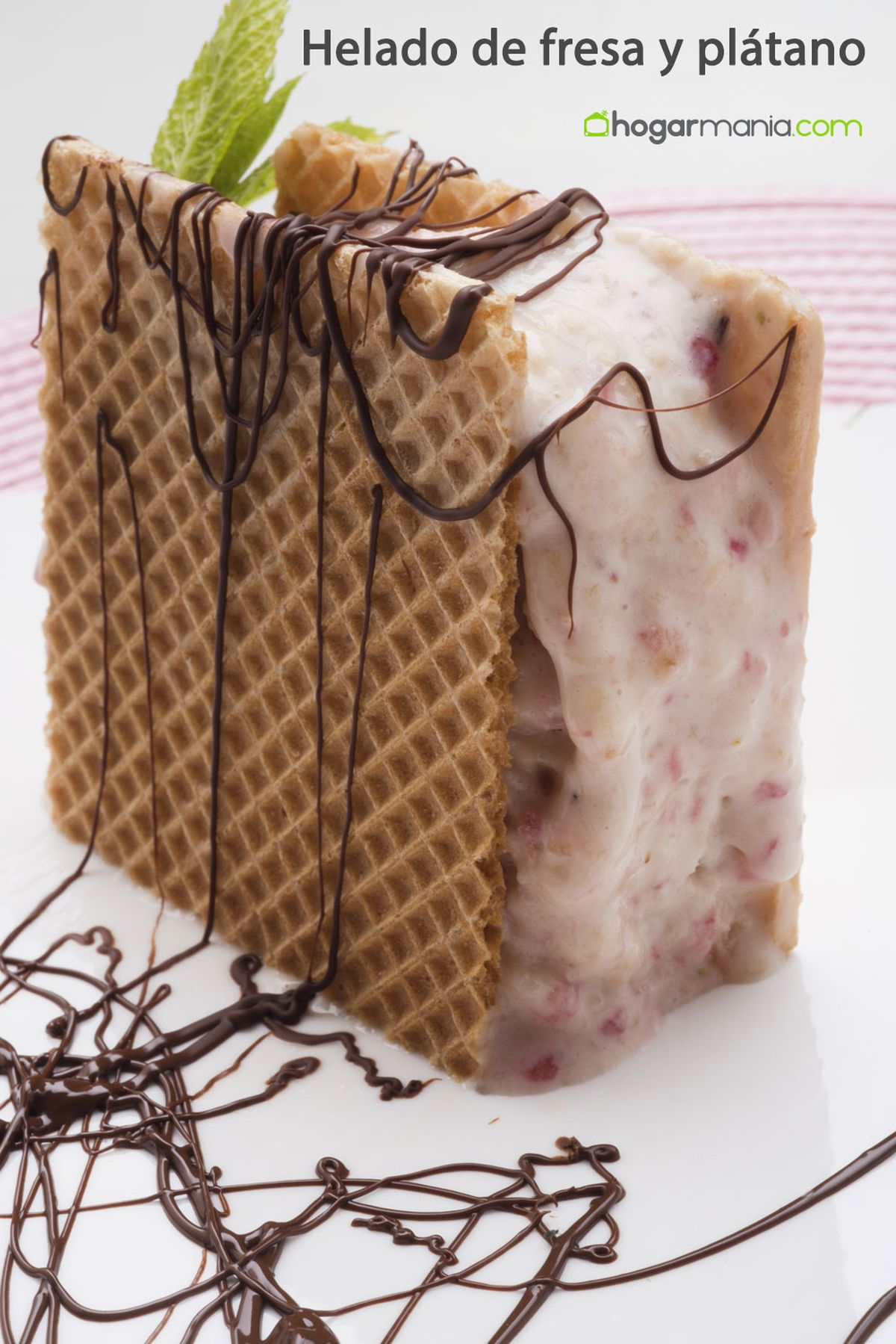 helado fresa pinterest