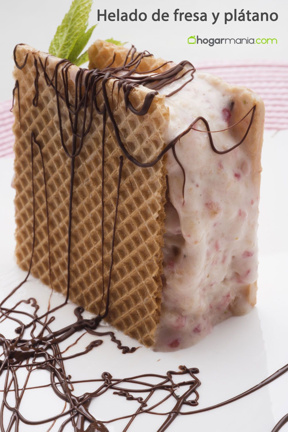 helado fresa pinterest