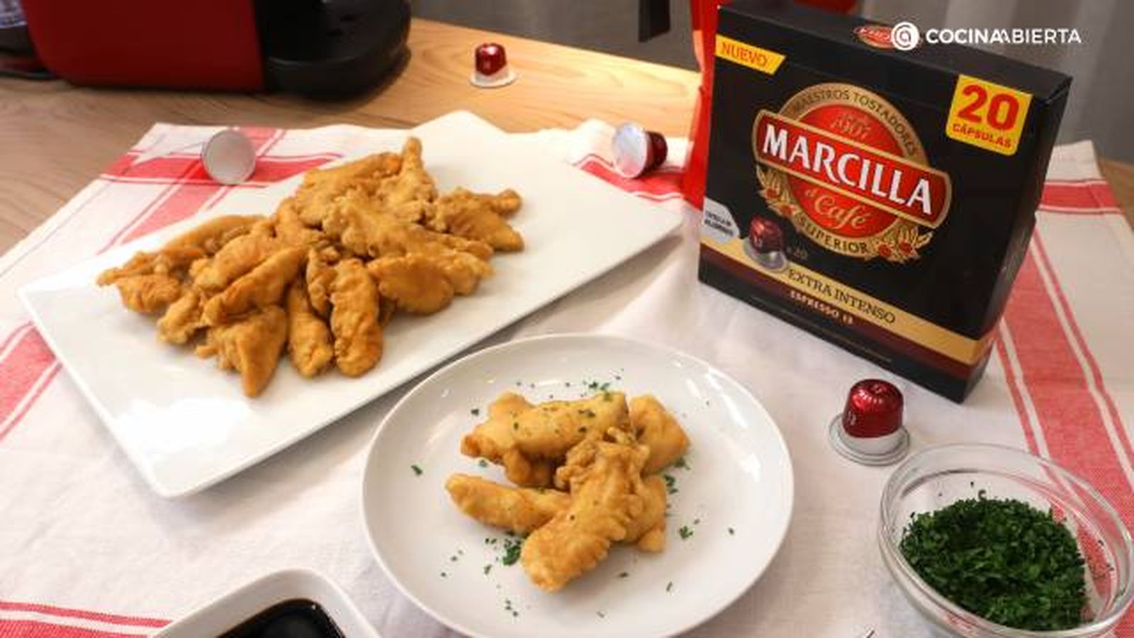 Marcilla pollo frito tempura cafe paso 5