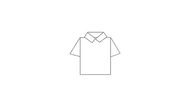 Hacer camisa origami paso 6