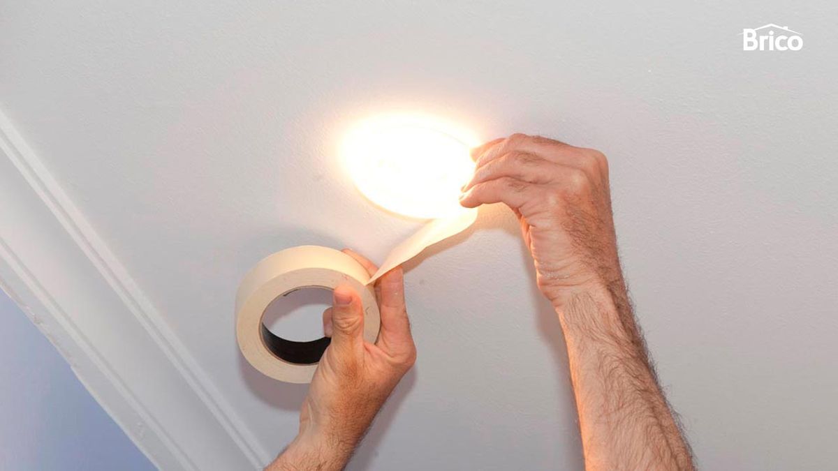 Pintar techo de baño paso 1