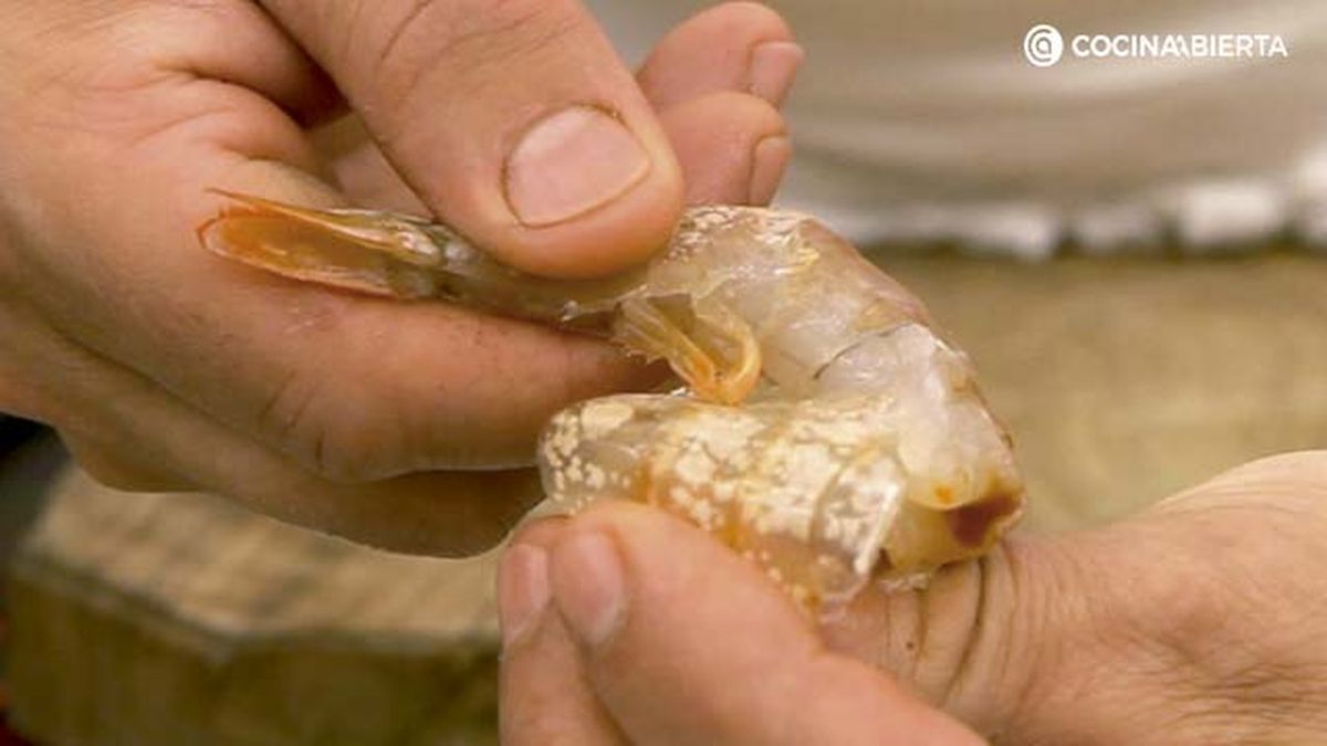 Como pelar gambas y langostinos 2