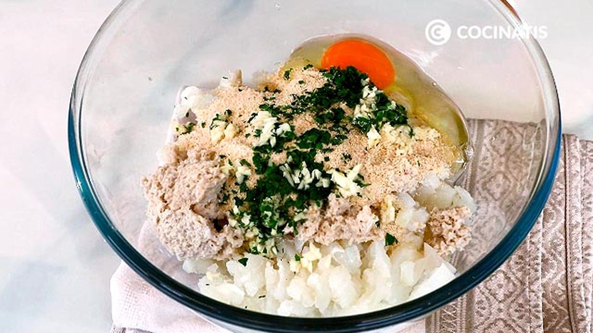 Receta de albóndigas de bacalao  paso 2