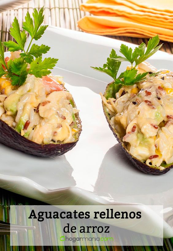 aguacates rellenos arroz pin