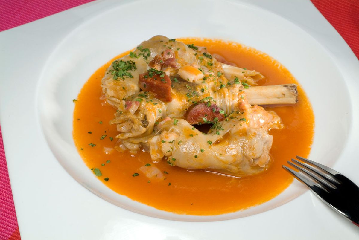 Manitas de cordero a la riojana