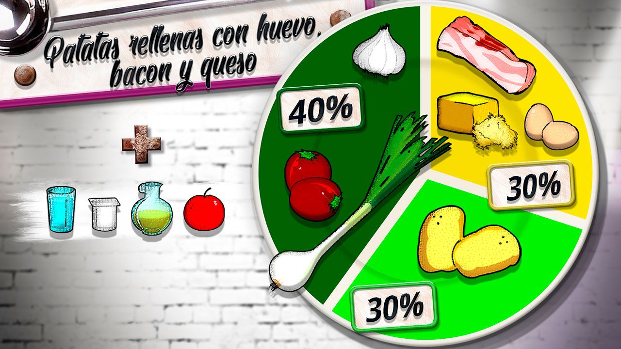patatas huevo plato