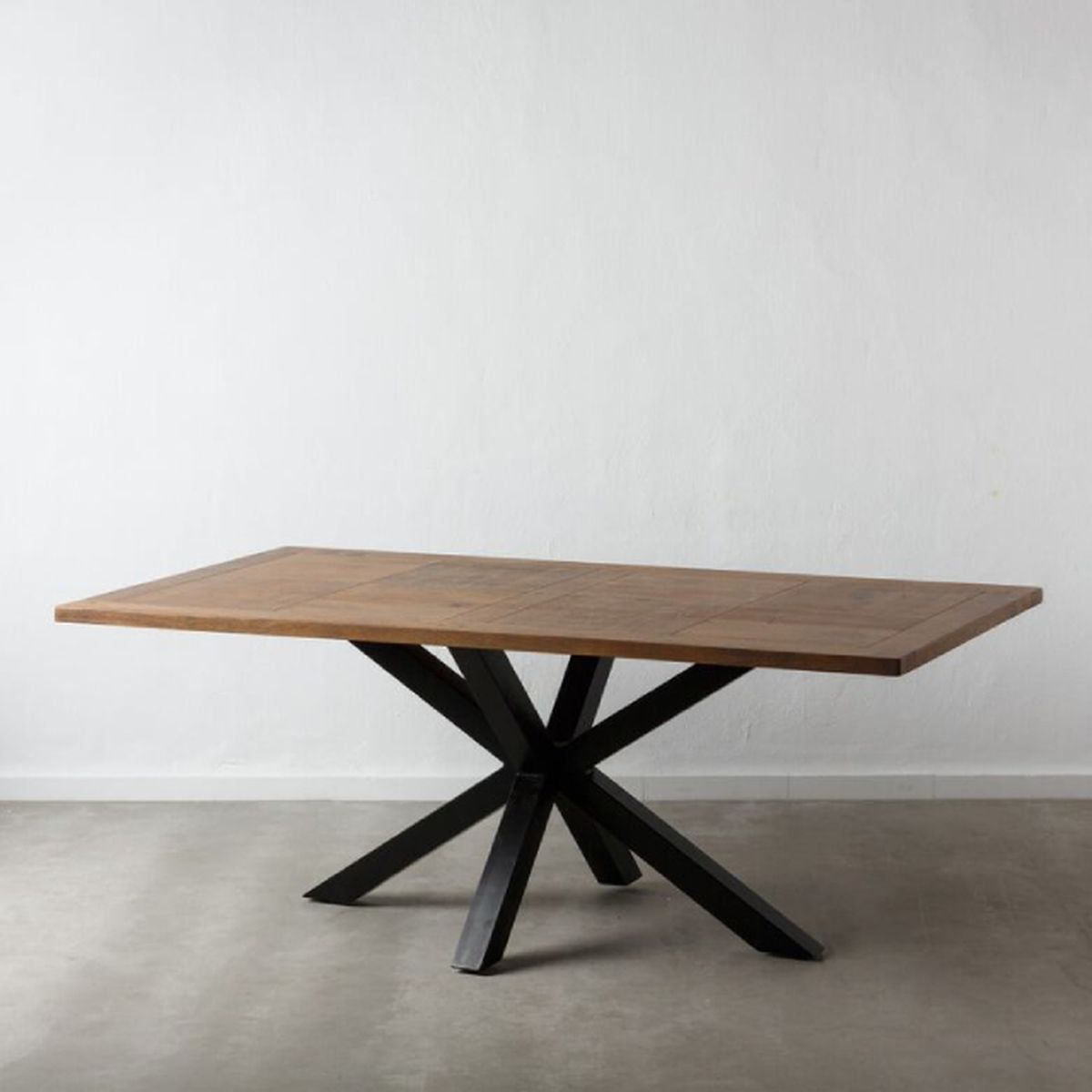 mesa negra madera casa viva