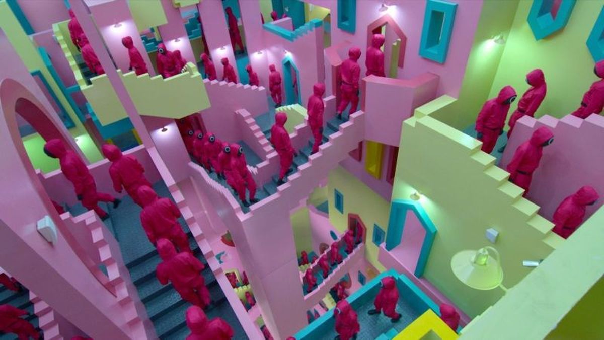 Uno de los decorado de la serie El juego del calamar 2