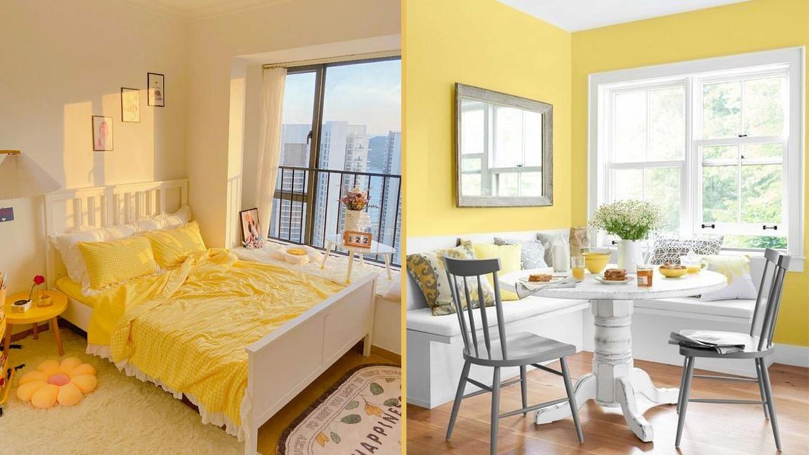 Decoracion amarillo pastel