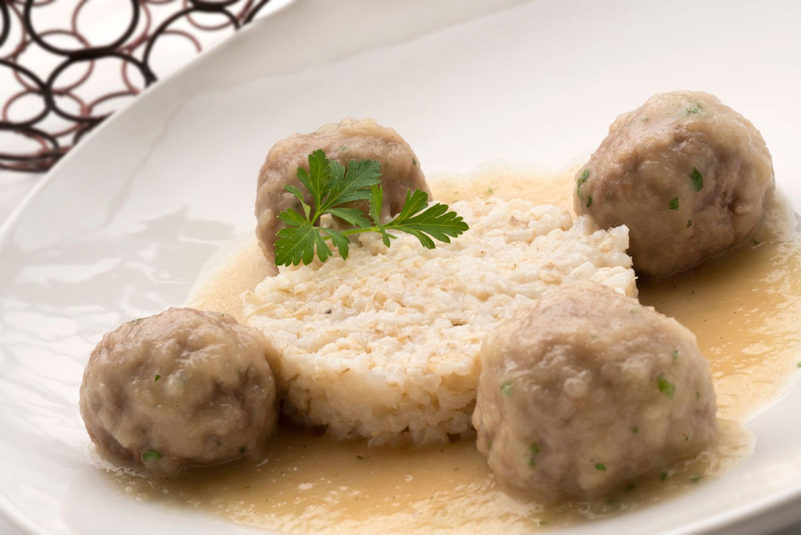 Karl5040 Albondigas en salsa de manzana y arroz integral xl