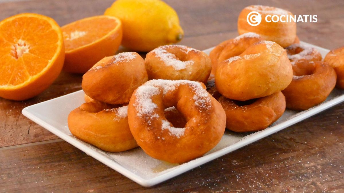 Receta de rosquillas de naranja