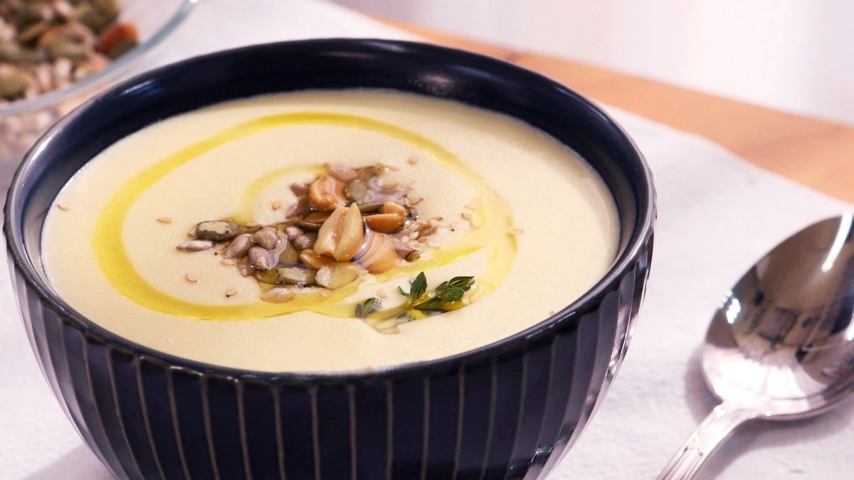Vichyssoise, crema de puerros fría