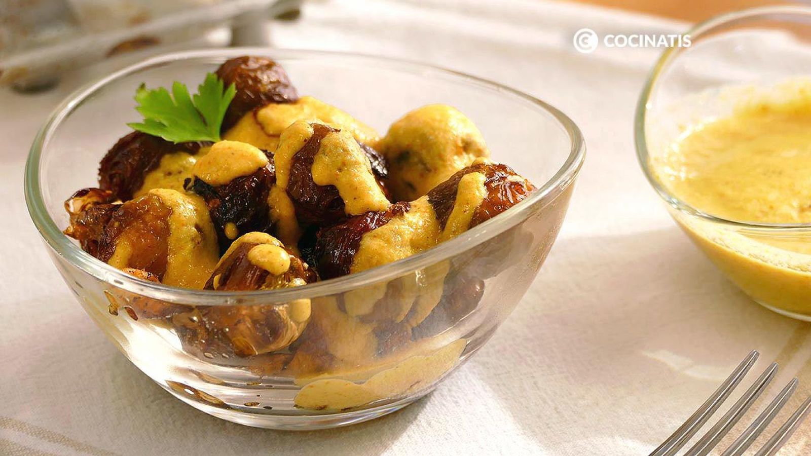 Receta de coles de Bruselas al horno con manzana