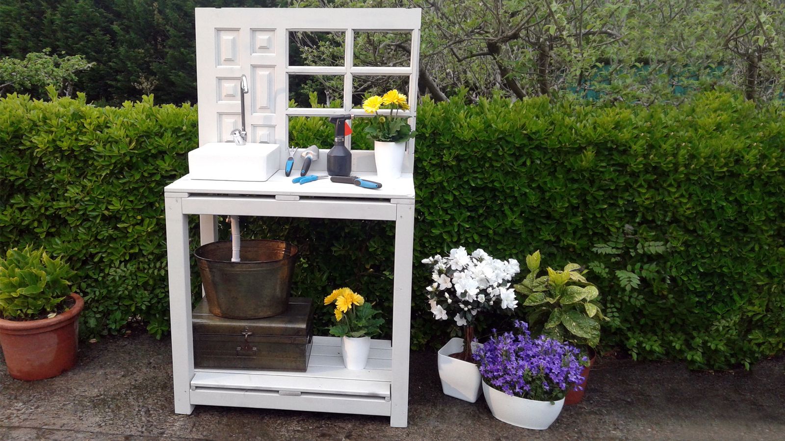 Cómo hacer un fregadero de exterior